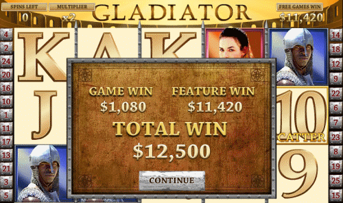 Φρουτακια Gladiator Coliseum Bonus win